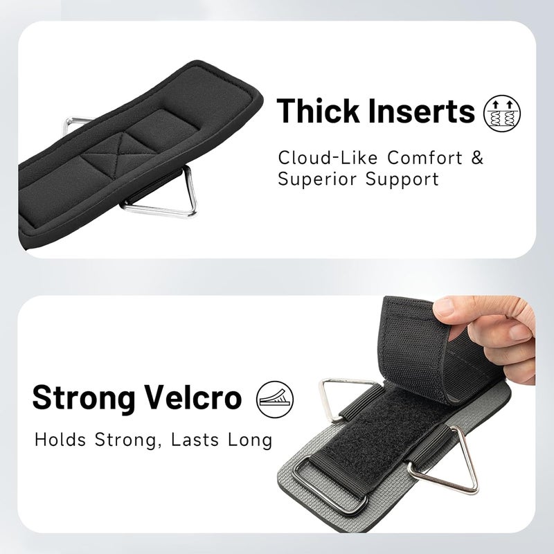 MOST GRIP Wrist Cuffs with D-Ring, Wrist Wraps for Weightlifting with Neoprene Padding, Wrist Straps for Cable Machines - Image 3